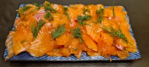 Gravlax ready to eat