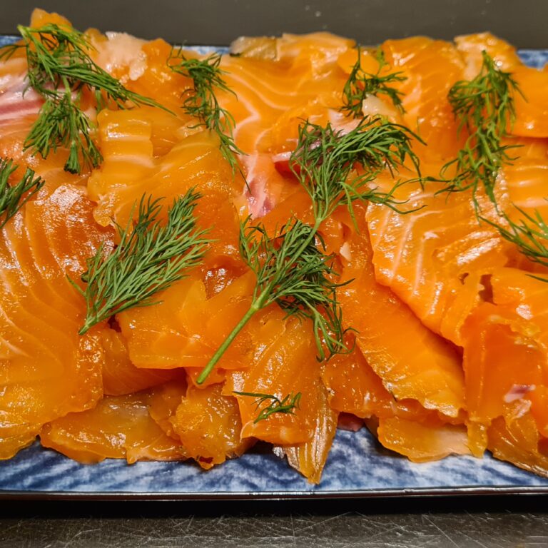 Gravlax ready to eat