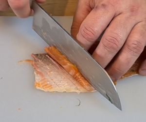 Cut the gravlax