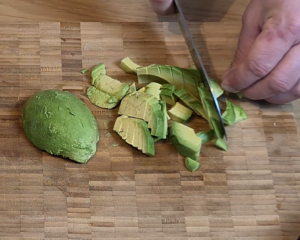 Cut avocado