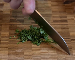 Cut coriander