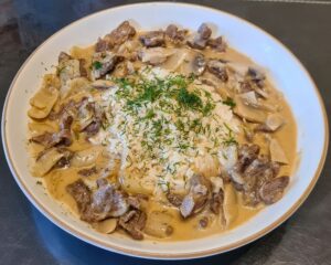 Beef Stroganoff