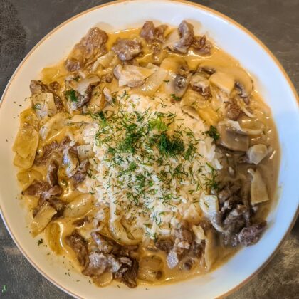 Beef Stroganoff