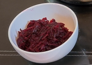 Grated beet