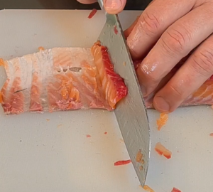 Cut thin slices