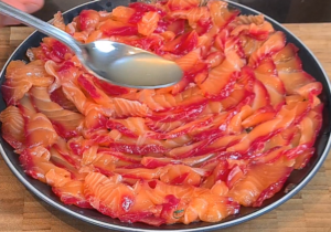 Dressing gravlax