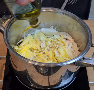 Add olive oil