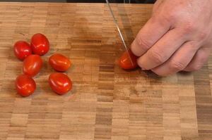 Cut tomatoes