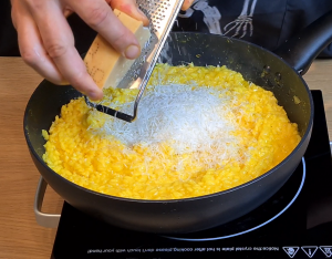 Add grated cheese.