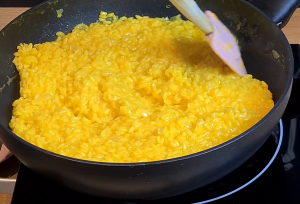 Cooking Risotto.