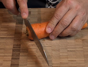 Cut Carrots.