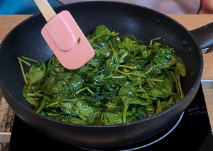 Pre-cook Spinach