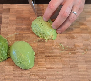 Cut avocado