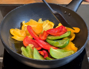 Fry bellpeppers