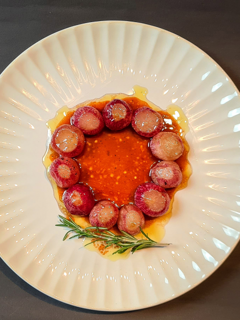 Sherry Glazed Radishes