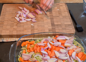 Cut Shallots