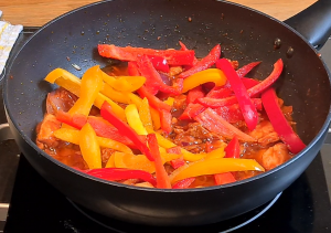 Add bell peppers