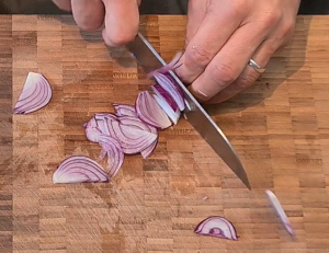 Cut onion.