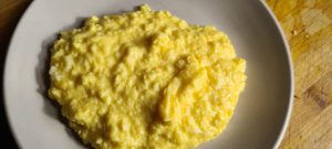 Creamy Cheese Scrambled Eggs.