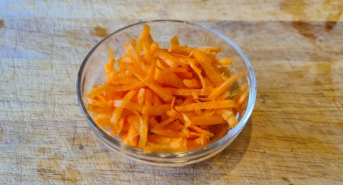 Grated carrots