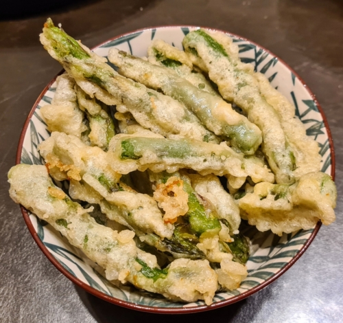 Asparagus Tempura.