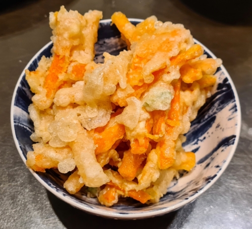 Carrots tempura.