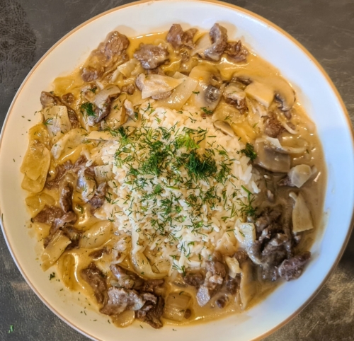 Beef Stroganoff