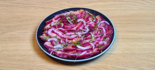 Dressed Gravlax more beets