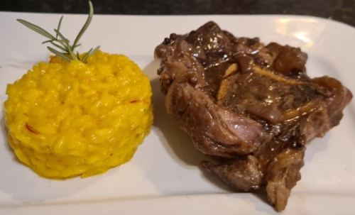 Milanese Risotto with Ossobuco.