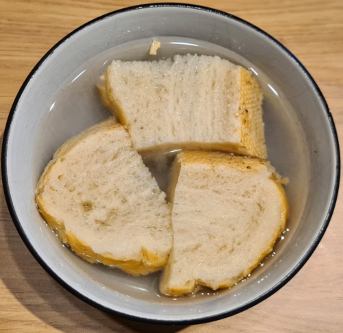 Bread in water